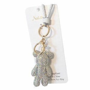 Teddy Bear Rhinestone Key Chain/Bag Charm